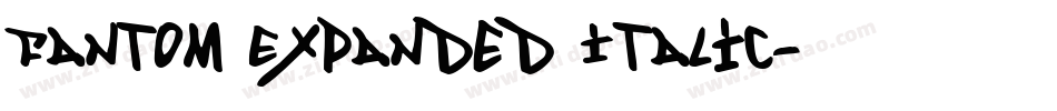 Fantom Expanded Italic字体转换